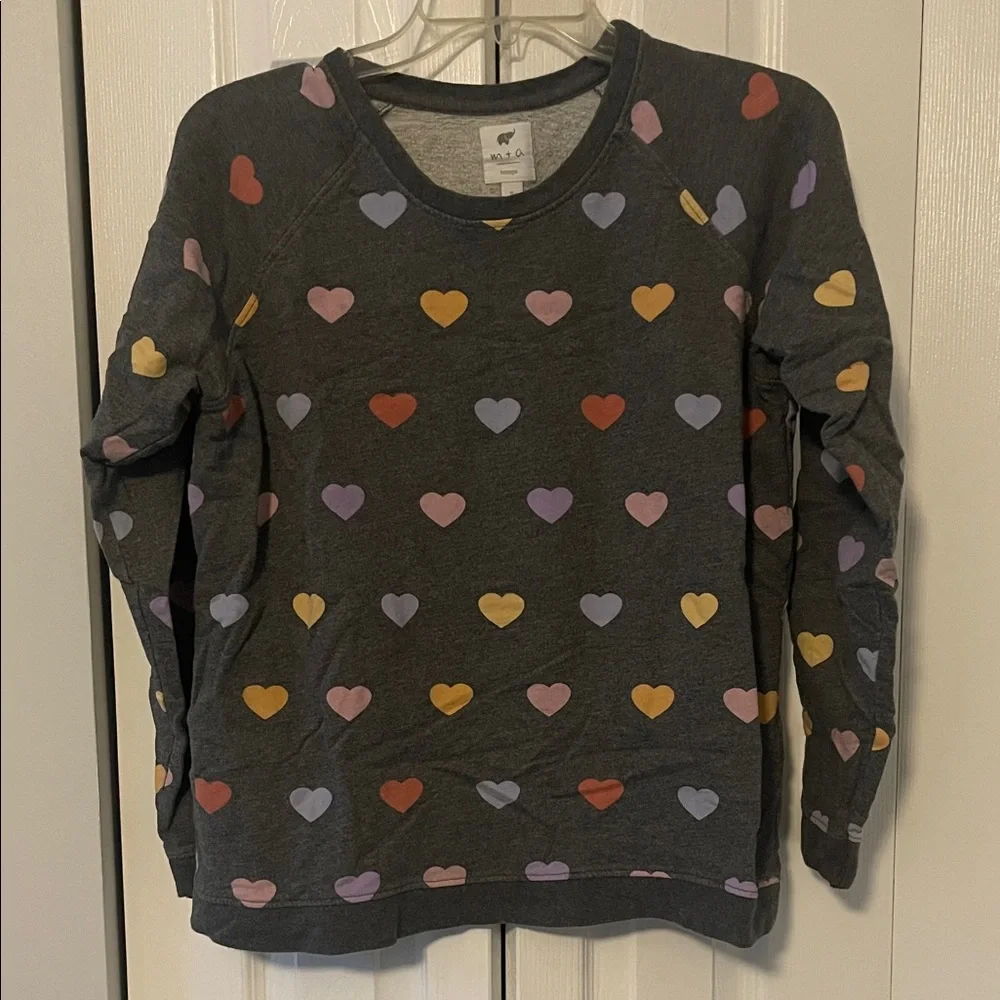 Boutique m+a hearts Crewneck Lounge